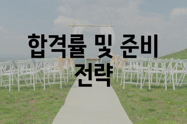 합격률 및 준비 전략