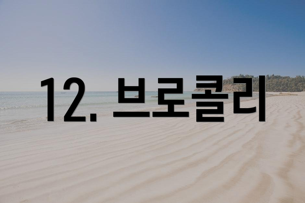 12. 브로콜리