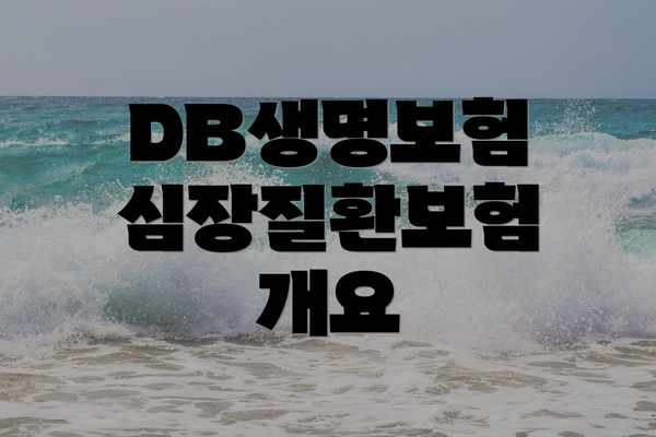 DB생명보험 심장질환보험 개요