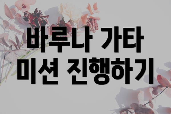 바루나 가타 미션 진행하기