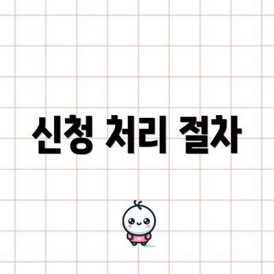 신청 처리 절차