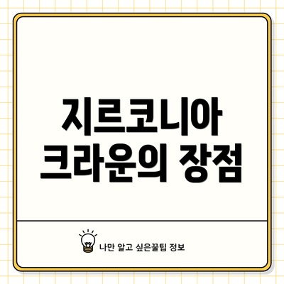 지르코니아 크라운의 장점