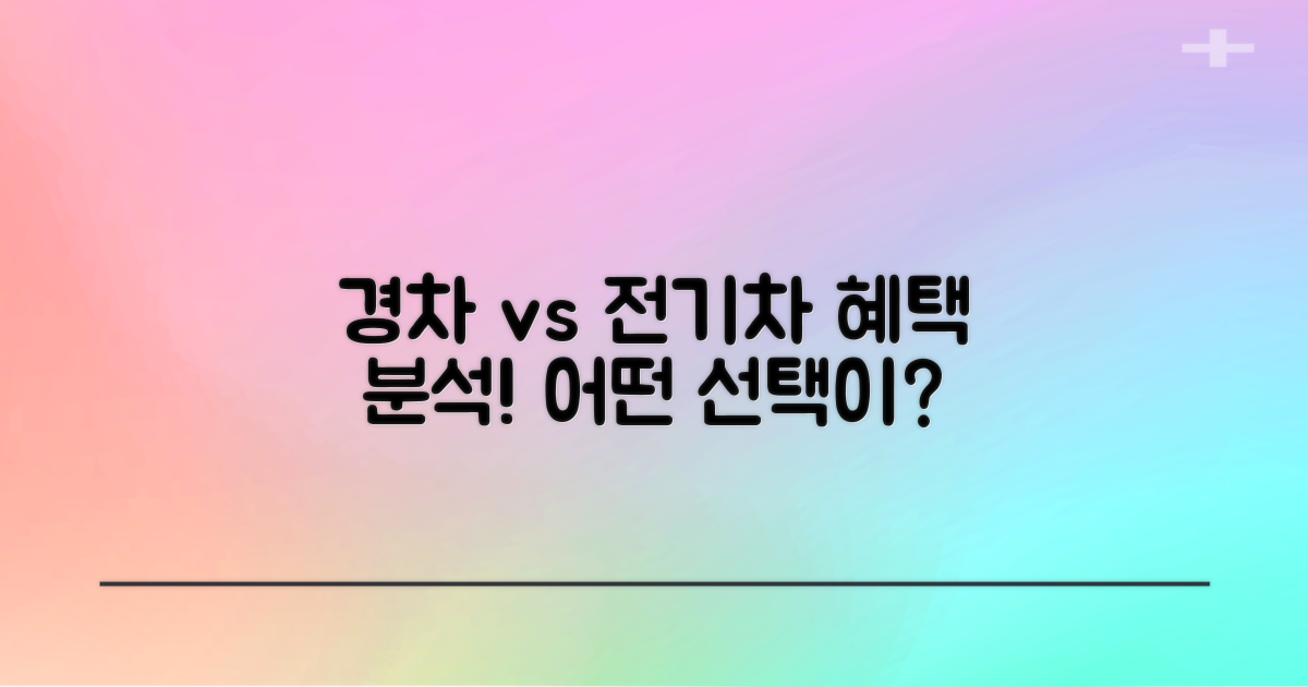 경차와 전기차 혜택 분석